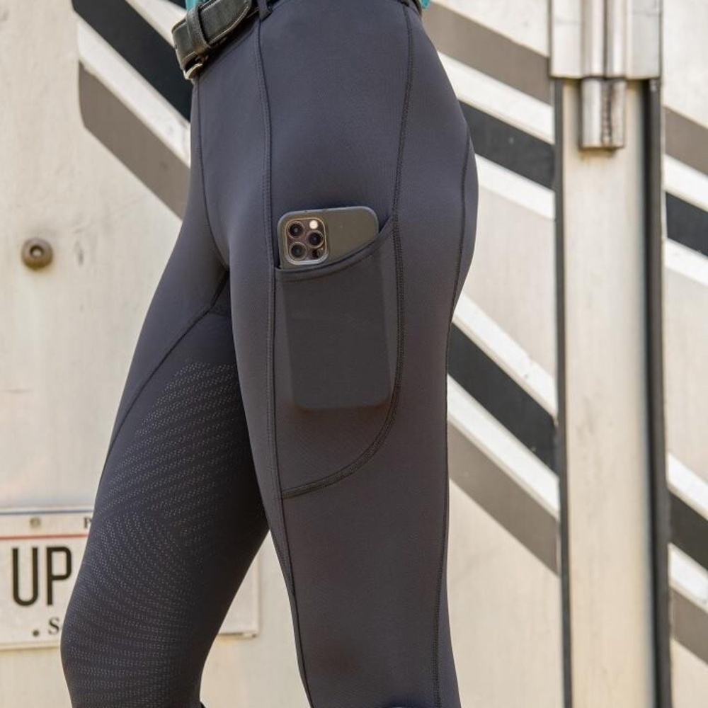 NEW Tech Tread Full Seat Breech Pull On 2 Pockets Black Women's Riding XXL NWT